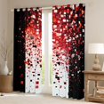thumbnail image 2 of Manfei Teens Adults Minimalist Checkered Plaid Curtains Pack of 2 (42x84 Each),Ombre Bling Glitter Curtains Blackout,Gradient Geometric Bedroom Curtains,Ultra Soft Home Decor, 2 of 6