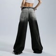 thumbnail image 6 of Womens Baggy Jeans Wide Leg Denim Pants Y2k 90s Vintage Hip Hop Loose Long Trousers Streetwear Black L, 6 of 9