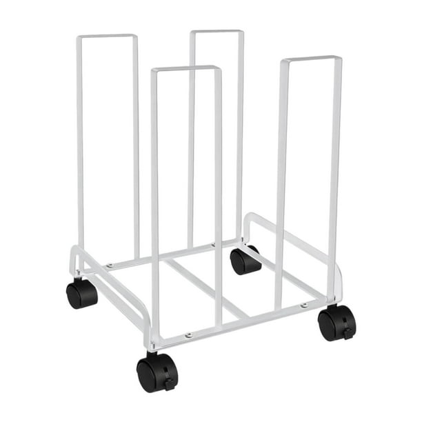Estante de almacenamiento de cartón con ruedas giratorias de 360 degree, 31,5 x 26,5 x 43,1 cm, multifuncional
