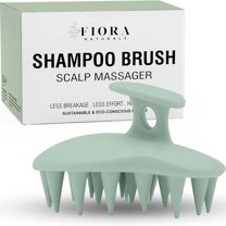 Fiora Naturals Scalp Massager Shampoo Brush - Silicon Scalp Scrubber & Exfoliator for Dandruff Removal and Hair Growth, Scalp Brush for Wet & Dry Hair, Shampoo Brush for Men, Women, Kids - BPA Free