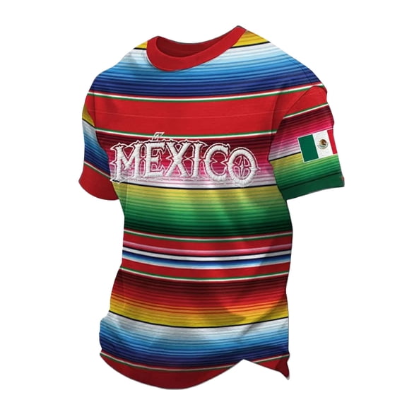 CONZONE Cinco De Mayo Mens T-Shirts Short Sleeve T Shirts for Men Crew Neck Graphic Mexican May 5Th Tee Tops