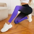 thumbnail image 3 of MKLEKYY Leggings deportivos ajustados de secado rápido para mujer, de cintura alta, sin costuras, para correr y fitness, para yoga, 3 of 3