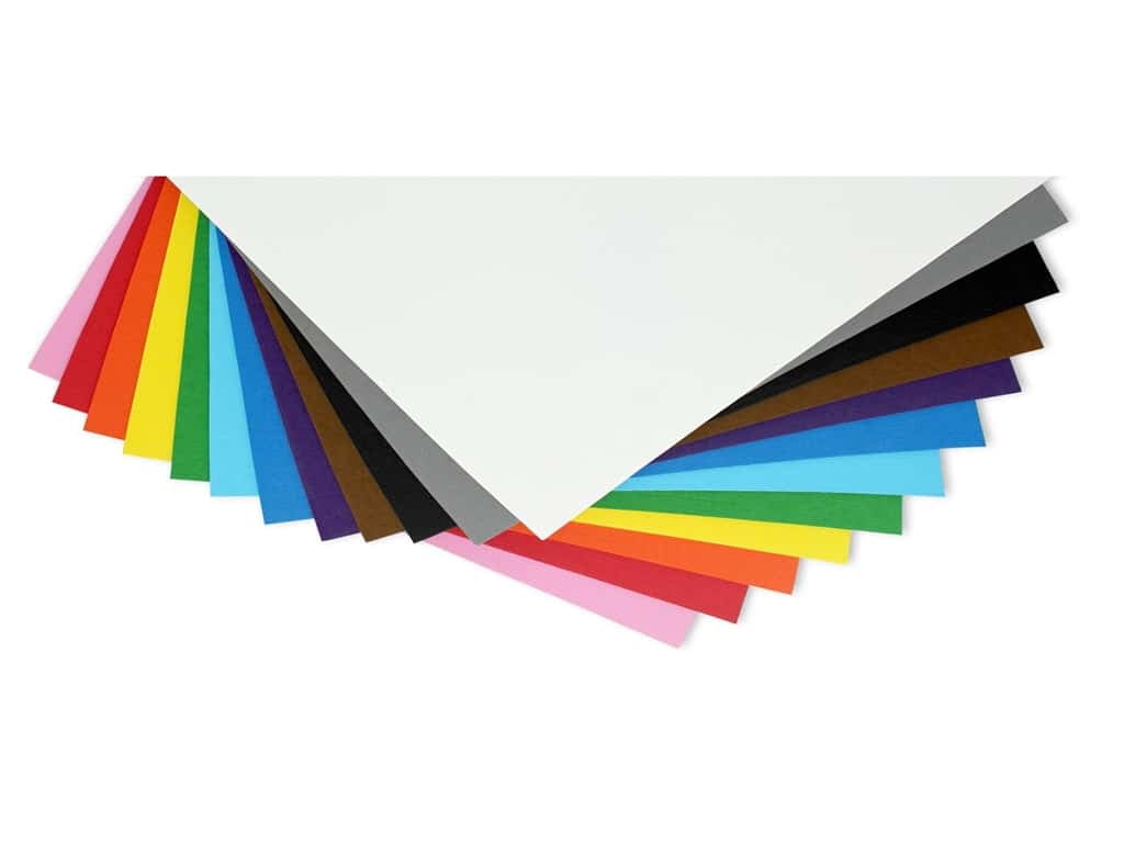 Paper Accents Cardstock Pad 12"x 12" Primaries Assortment 48pc