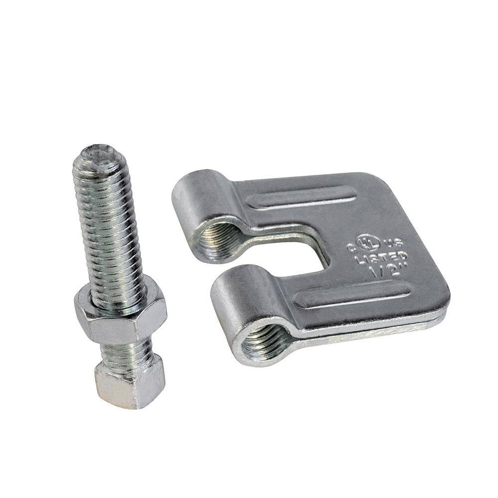 Highcraft 3/8 in. C-Clamp Rod Anchor for Beam, Electro Galvanized Steel (10-Pack)