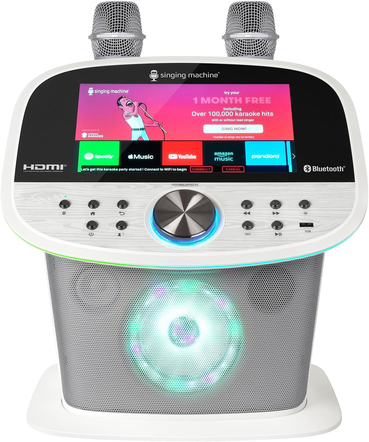 Auto Music Machine Máquina de Karaoke Singing Machine Platinum Plus, Wi-Fi y Bluetooth, 2 ...