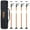 Black+Brown-4 packs, variant on Olurrisa 4 Pack Adjustable Support Pole,Steel 3rd Hand Support System,Support Rod for Jacks Cargo Bars Drywalls,Cabinet Jacks for Installing Cabinets,Extends from 45 to 114 Inch ,with carry bag