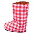 thumbnail image 4 of Esquirla Winter Warm Cast Sock Adjustable Washable Soft Women Men Cast Protector Sock Red Grid L, 4 of 8