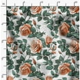 thumbnail image 2 of Soimoi Japan Crepe Satin Green Fabric By the Yard - 54 Inch Wide - Rose Floral Pattern Textile - Romantic and Delicate Designs for Stylish Projects Printed Fabric, 2 of 6