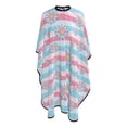 thumbnail image 4 of ZICANCN Hair Cutting Cape for Adults,Pastel Flowers Stripes Cape Salon Barber Cape for Hair Stylist Shampoo Capes Waterproof , 55x66 Inch, 4 of 7