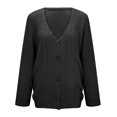 thumbnail image 4 of Vedolay Casual jacket Jacket for Women Lightweight Loose Fit Outerwear Fashion Solid Casual Jackets,Black XL, 4 of 5