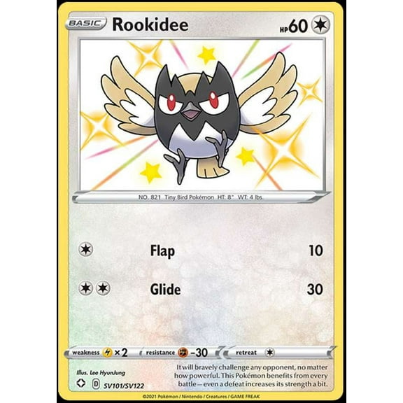Pokemon Shining Fates Shiny Rare Rookidee SV101