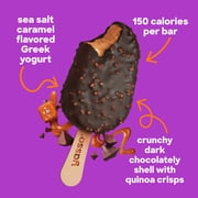 Yasso Frozen Greek Yogurt Bars, Sea Salt Caramel Chocolate Crunch, 3.5 fl oz bars 4 Count