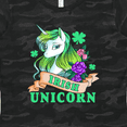 thumbnail image 4 of Inktastic St Patricks Day Irish Unicorn Illustration with Shamrocks Women's T-Shirt, 4 of 5