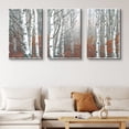 thumbnail image 1 of PixonSign Canvas Print Wall Art Set White Trees Among Red Leaves Botanical Wilderness Illustrations Modern Art Contemporary Landscape Multicolor Ultra for Living Room, Bedroom, Office - 16"x24" x 3, 1 of 5