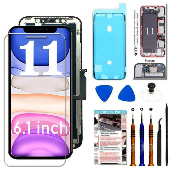 Fixerman for iPhone 11 LCD Screen Replacement 6.1 inch, 3D Touch Display Digitizer Assembly with Repair Tools, Compatible with iPhone 11(A2111, A2223, A2221) (6.1 inch)