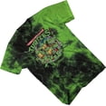 thumbnail image 3 of Mens Ninja Turtles Group Shirt - Straight from The Sewer - TMNT Throwback Classic Tie Dye T-Shirt Black Green Tie Dye, Small, 3 of 7