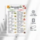 thumbnail image 2 of Póster con lista de alimentos para la prediabetes, 30 x 45 cm, sin marco, diabetes tipo 2, 2 of 7