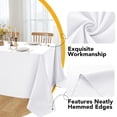 thumbnail image 3 of Mantel Dailyset de 10 unidades, poliéster blanco, 152 x 305 cm, 3 of 9