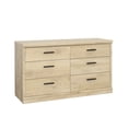 thumbnail image 3 of Sauder Aspen Post 6-Drawer Bedroom Dresser in Prime Oak, Prime Oak Finish, 3 of 12