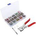 thumbnail image 3 of Snap Fasteners, Snap Fasteners Kit, Con Mácina de Perforación de Caja de Almacenamiento DIY Accesorios Hechos A Mano 804pcs Chaquetas para entusiastas de Bricolaje, 3 of 7