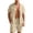 FS50_Khaki, variant on Men's 2 Piece Outfit Summer Casual Short Sleeve Button Down Shirt and Shorts Set Beach Vacation Lounge Pajamas with Pockets Wine L