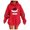 Red, variant on NinXxx Women's Letter Print Hooded Sweatshirt Long Sleeve Casual Pullover Purple XL