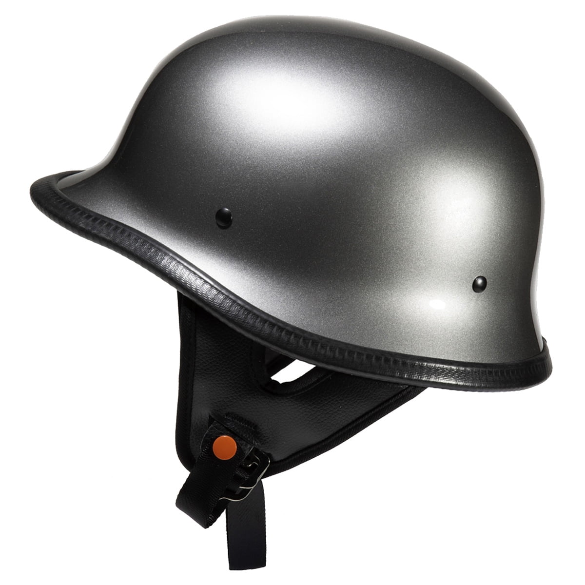 Lunatic German Style Shorty Helmet - DOT Approved - Adult Motorcycle