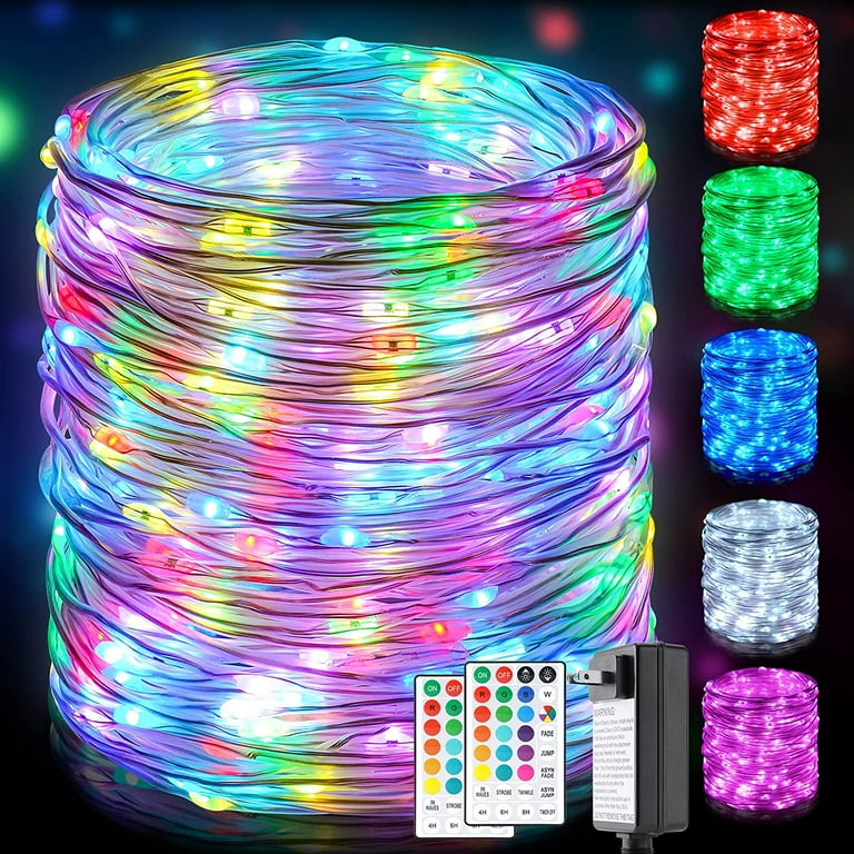 132ft Led Rope Lights Outdoor String Lights with 400 LEDs 16