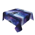 thumbnail image 2 of Wukai Astronauts Start Running Waterproof Tablecloth for Kitchen Dining, Fits Square Tables for 2-4 Seats -54"x54", 2 of 7