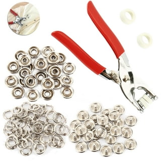 Grommet Kit Eyelet Eyelets Tool Grommets Metal Tarp Setting Punch Button  Shoe Rivets Brass Leather Set Belt Repair 