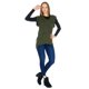 thumbnail image 2 of Chaleco Mujer Largo Holgado Moda Casual Cómodo Olivo verde G Incógnita 330607, 2 of 6