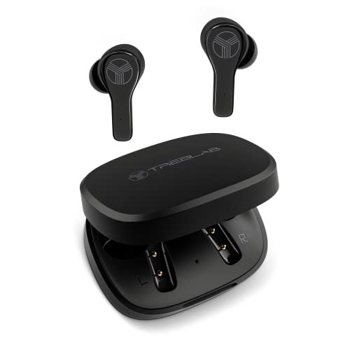Auriculares inalámbricos True Wireless TREBLAB WX8, impermeables IPX8, hasta 28H de reproducción, Bluetooth 5.1, control táctil y aislamiento de ruido, incluye estuche de carga con carga inalámbrica,
