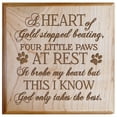 thumbnail image 1 of LifeSong Milestones "A Heart of Gold Stopped Beating" Engraved Pet Keepsake Cremation Urn (Maple), 1 of 4