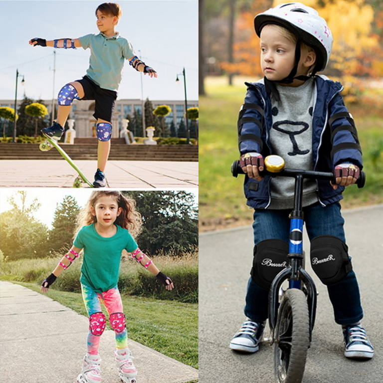  Simply Kids Innovative Soft Kids Knee and Elbow Pads with Bike  Gloves I Comfortable Toddler Protective Gear Set for Roller-Skating  Skateboard I Bike Knee Pads for Children Boys Girls 2-4