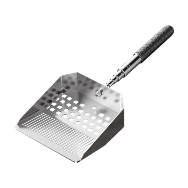 Pala para playa, recogedor para gatos, resistente, práctico, con mango ergonómico, versátil, fácil limpiar, para excavar almejas, Mango telescópico