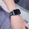 thumbnail image 2 of ComfiTime Apple Watch Band – Stretchy iWatch Sport Bands 38mm 40mm 41mm 42mm 44mm 45 mm for Women & Men, Breathable Silicone Bracelet Apple Watch Strap for Series SE 9 8 7 6 5 4 3 2 1, 2 of 13