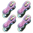 thumbnail image 1 of Uxcell 4pcs Bicycle Missing Link 11 Speed Reusable Steel Bike Chain Link Colorful, 1 of 7