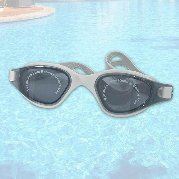 Gafas de natación, copas de natación anti antiniebla, visión transparente cómoda, gafas de piscina para nadar al aire libre para nadar al aire libre gris