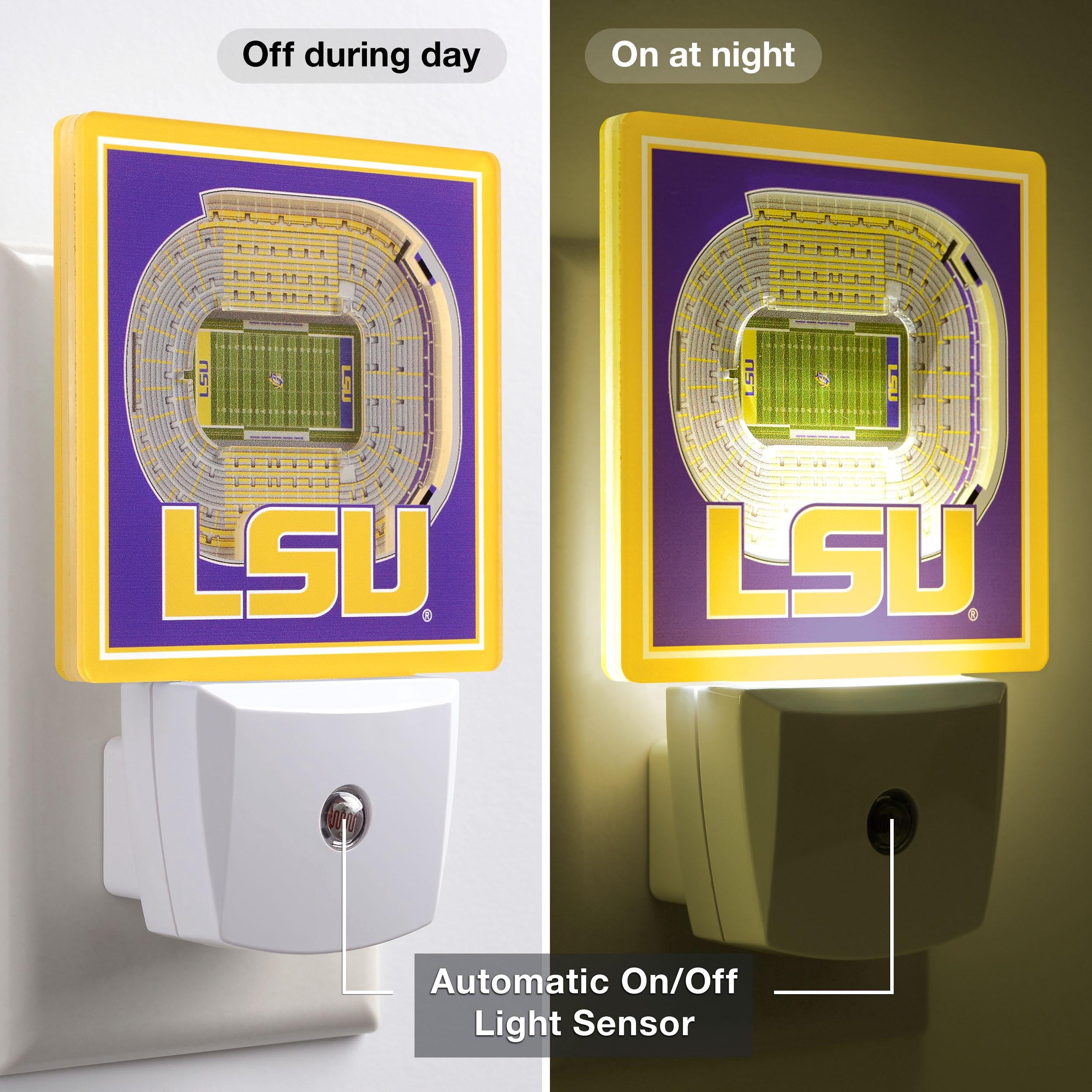YouTheFan NCAA LSU Tigers StadiumView Nite Light