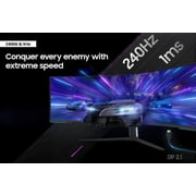 Samsung 57 Odyssey Neo G9 Dual 4K UHD Quantum Mini-LED 240Hz 1ms HDR 1000 Curved Gaming Monitor - LS57CG952NNXZA