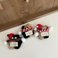 thumbnail image 5 of Bottone Ugly Bear Keychain Cute Plush Doll Bag Pendant Keyring Soft Cartoon Key Chain for Women Girl Bag Purse Backpack Handbag, 5 of 5