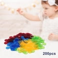 thumbnail image 2 of Esquirla Jetons de Bingo Transparents Assortis Colorés Cartes à Jouer Jetons de Jeu Enfant Math Seulement 200 Jetons, 2 of 6