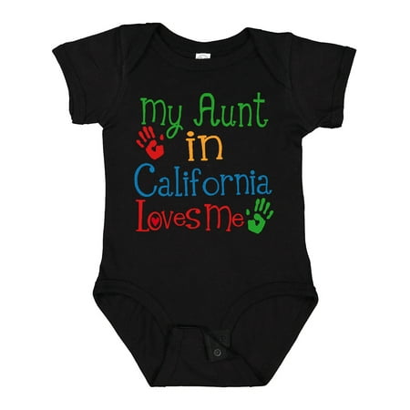 

Inktastic My Aunt in California Loves Me Gift Baby Boy or Baby Girl Bodysuit