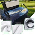 thumbnail image 5 of Golf Cart Seat Covers for 2 Seater, Blue Yellow Abstract Soft Microfiber Cart Seat Towel Blanket, Modern Oil Painting Art Absorbent Breathable Non Slip Bench Seats Protector for Golf Course 51"x31", 5 of 9