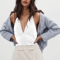 thumbnail image 6 of Heisall Women's Solid Color Sleeveless V-Neck Halter Tank Tops Casual Blouse for All Season Daily Wear, 6 of 6