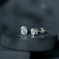 thumbnail image 5 of Rosec Jewels 2 Ct Lab Grown Diamond Stud Earrings (EF-VS Quality) - Ready to Gift, 14K White Gold, 5 of 9