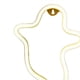 thumbnail image 4 of Letrero de neón con forma, ideal para fiestas, como luces nocturnas o letreros decorativos de Halloween. Blanco fantasma, 4 of 4