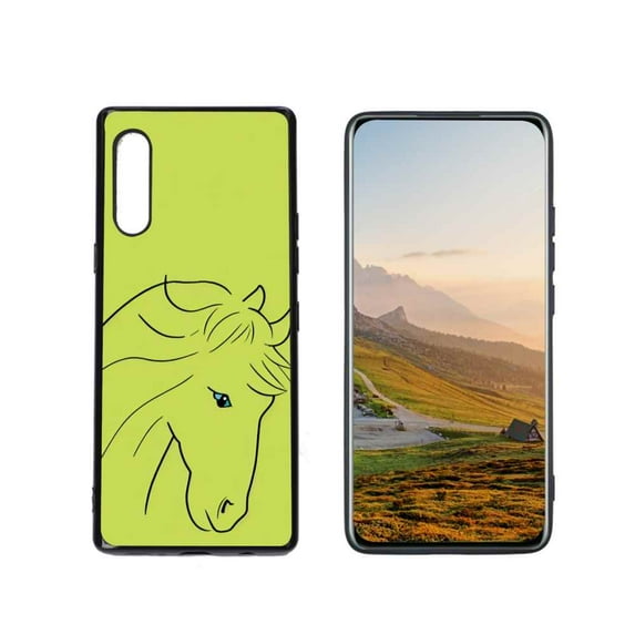 Compatible with LG Velvet 4G Phone Case, Horse-6589445 Case Silicone Protective for Teen Girl Boy Case for LG Velvet 4G