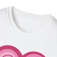 thumbnail image 4 of Love Heart, Gildan Unisex Softstyle T-Shirt, Retro Heart Graphic Tee, S-3XL, 4 of 6