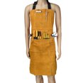 thumbnail image 4 of Coofit Garden Apron Adjustable Long Solid Color Leather Work Apron Utility Apron, 4 of 10